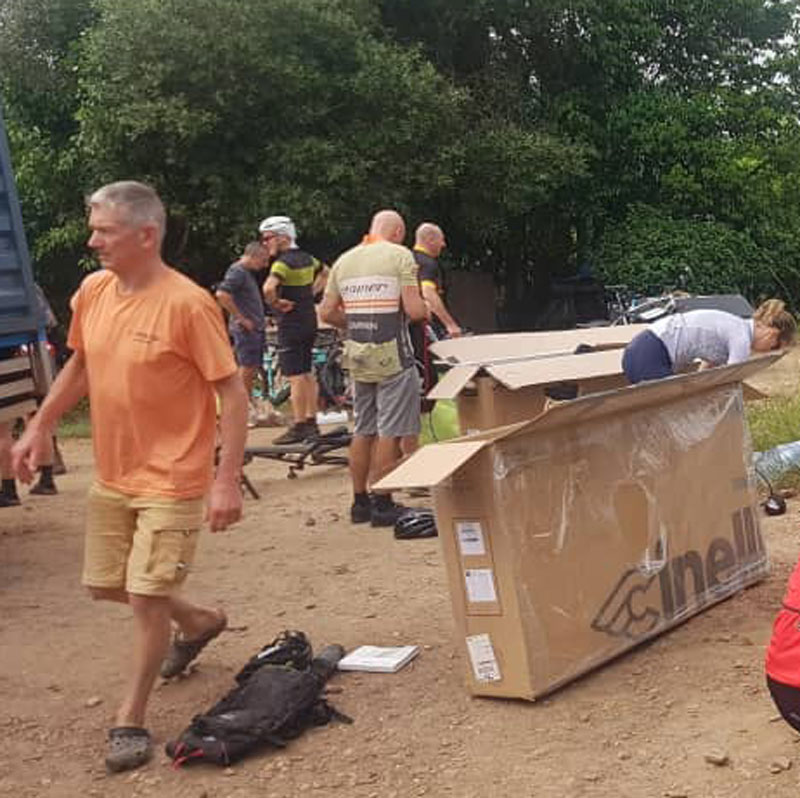 Tourists Biking Safaris