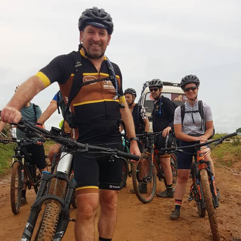 Tourists Biking Safaris
