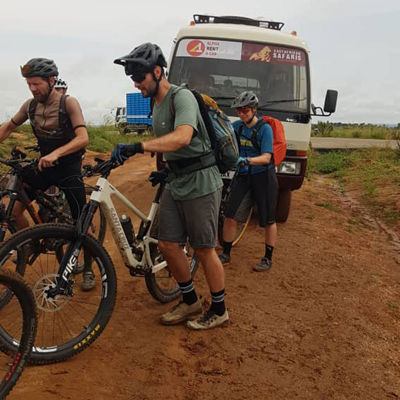 Tourists Biking Safaris